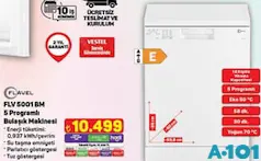 FLAVEL FLV5001 BM 5 PROGRAMLI BULAŞIK MAKİNESİ